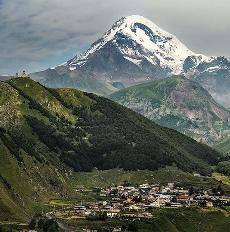 Kazbegi - At the Foot of Mount Kazbek